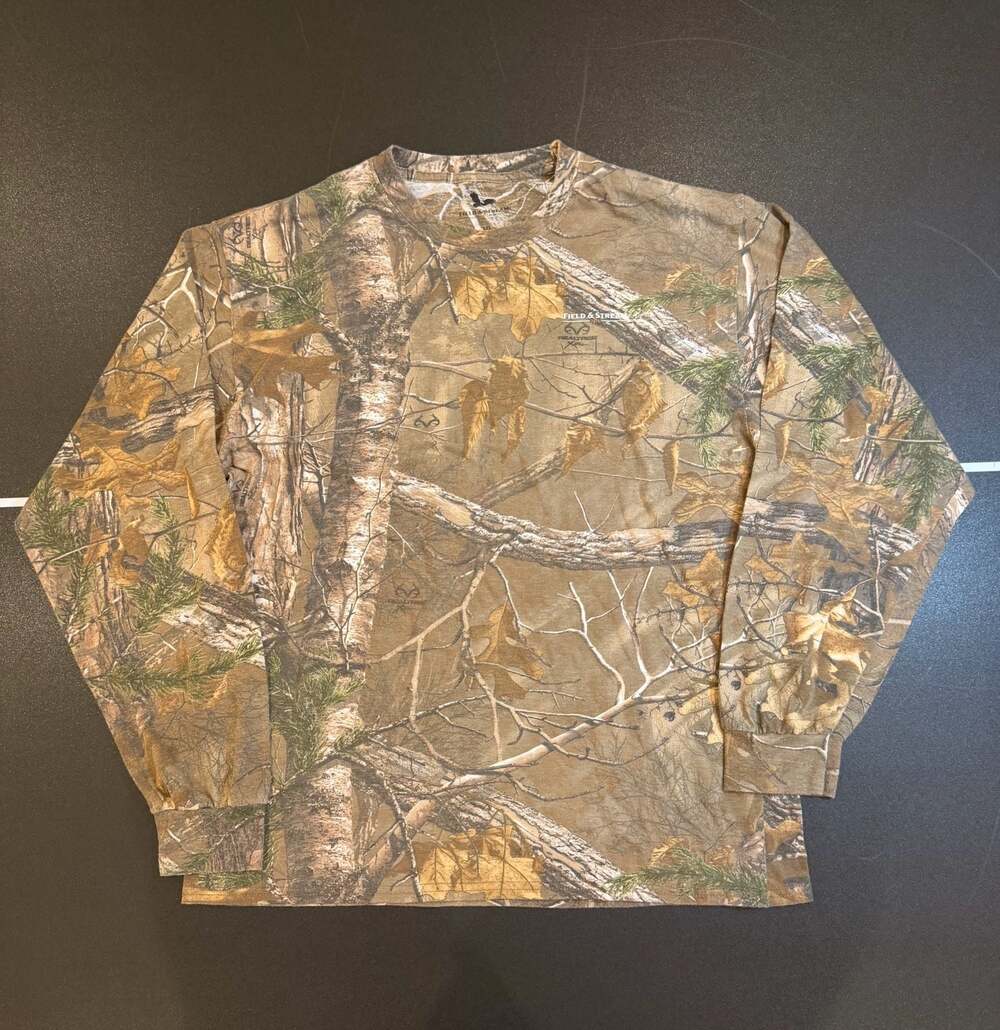 Field & Stream Realtree Xtra Camo Long Sleeve Crew Neck T-Shirt Men's Size Large